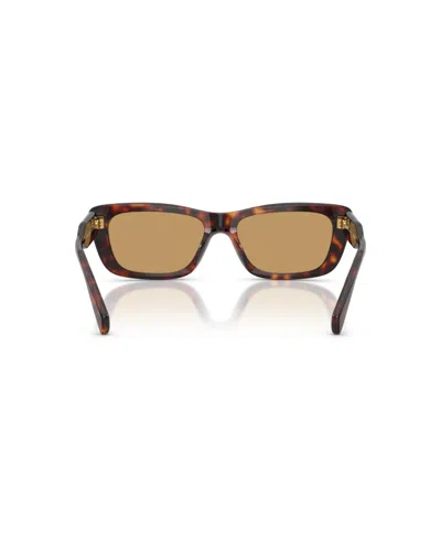 Miu Miu Womens Brown Mu B12s Rectangular-frame Acetate Sunglasses In Blue