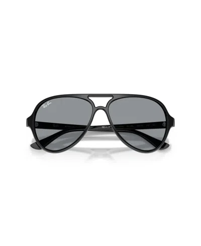 Ray Ban Cats 5000 Classic Sunglasses Black Frame Grey Lenses 59-13