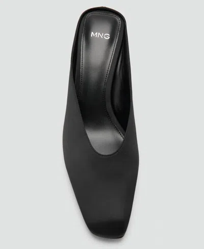 Mango Square Toe Wedge Shoe In Black