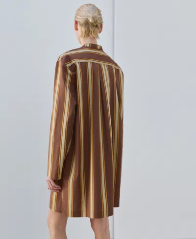 Mango Women's Stripe Printed Midi Caftan In Multi