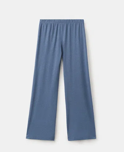 Mango Women's Basic Long Lyocell Trousers In Blue