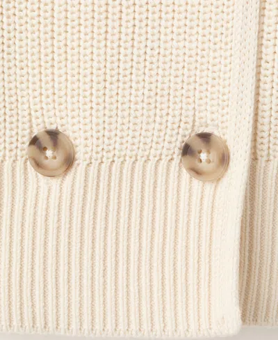 Mango Knitted Buttoned Jacket In Neutral