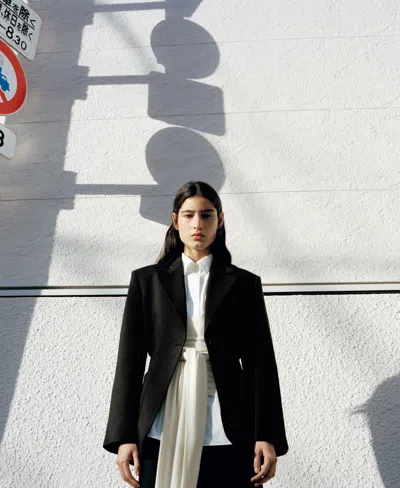 Mango Fitted Jacket In Black