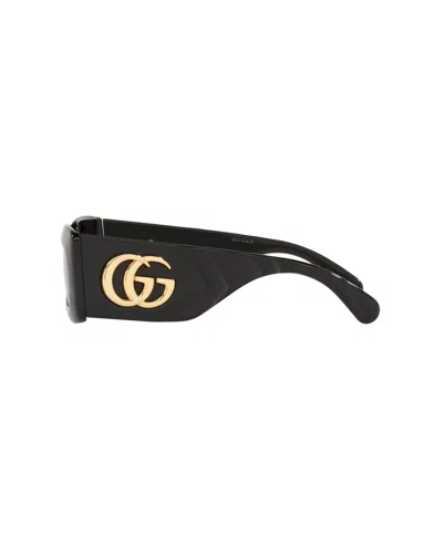 Gucci Oversized Rectangular Acetate Sunglasses In Black