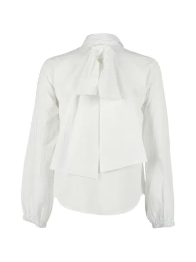 Msgm Wrinkled Poplin Shirt In Multi