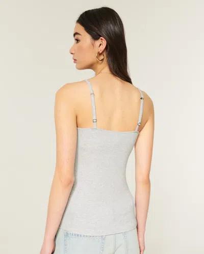 Hollister Wrap Lace Trim Layering Cami In Blue