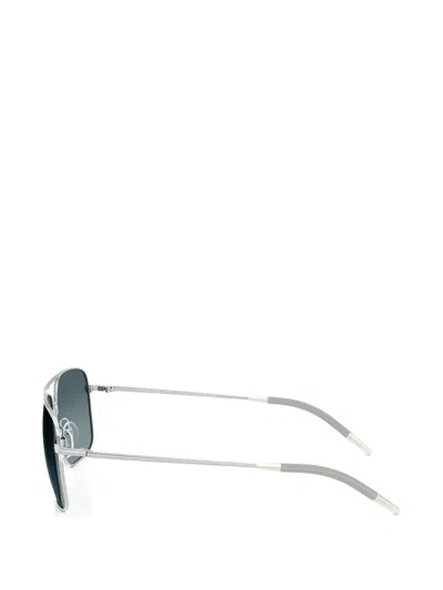 Oliver Peoples Clifton 58mm Polarized Gradient Rectangular Sunglasses In Blue