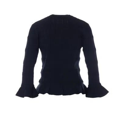 Liu •jo Liu Jo Ruffled Knit Jacket In Multi