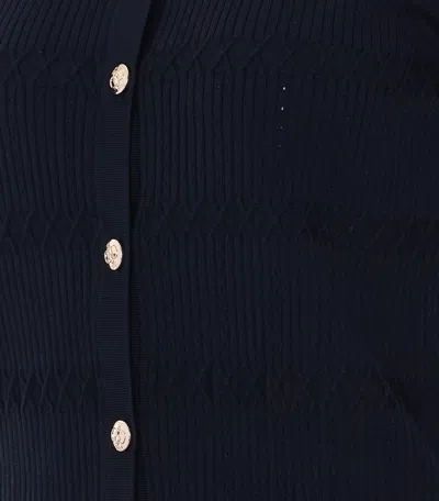 Liu •jo Liu Jo Ruffled Knit Jacket In Multi