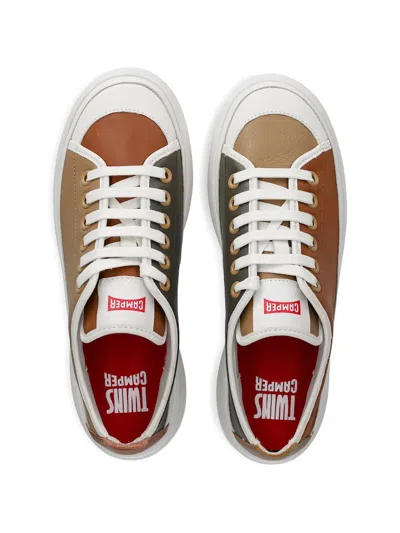 Camper Twins Panelled Platform Sneakers In Multi