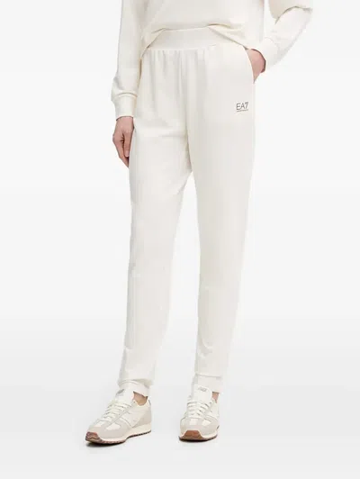 Ea7 Logo-print Tracksuit In White