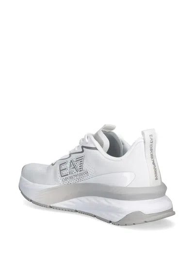 Ea7 Logo Sneakers In White