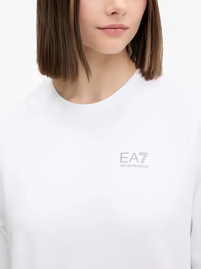 Ea7 Logo-print Tracksuit Set In White