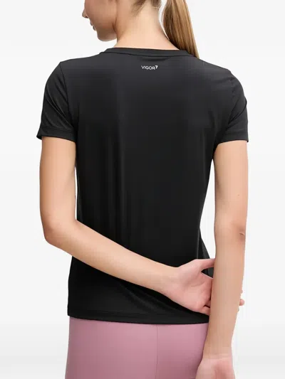 Ea7 Logo-detail T-shirt In Black