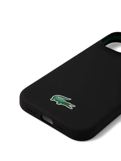 Lacoste Logo-detail Iphone Case In Black