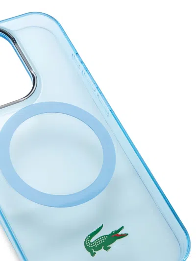 Lacoste Logo-detail Iphone Case In Blue