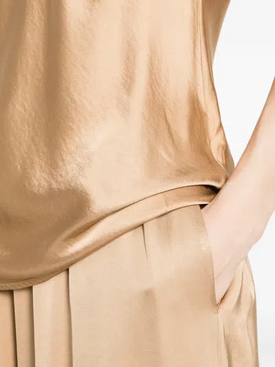 Dixie V-neck Top In Brown