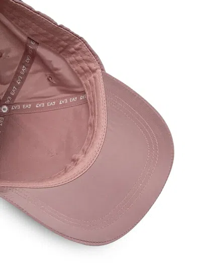 Ea7 Logo-patch Hat In Pink