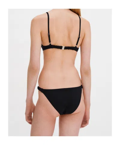 Filippa K Ruched-side Bikini Bottoms In Black