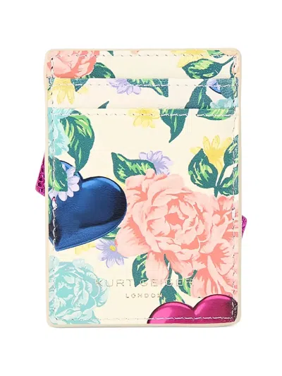Kurt Geiger Floral-pattern Cardholder In Multi