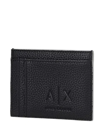 Armani Exchange Card Case In Gray