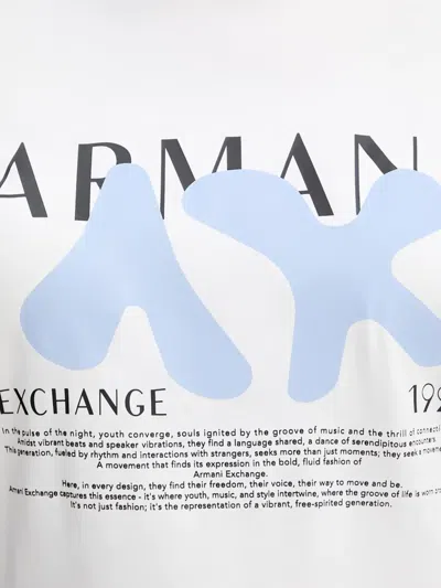 Armani Exchange Printed T-shirt In White