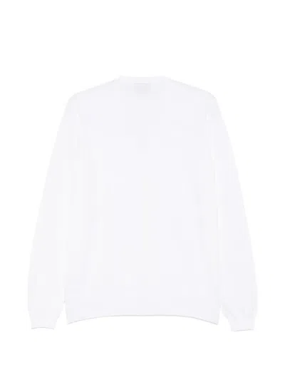 Alpha Studio Buttoned Cardigan In White