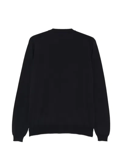Alpha Studio Buttoned V-neck Cardigan In Black
