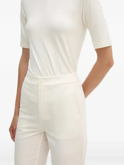 Benetton Button-closure Trousers In White
