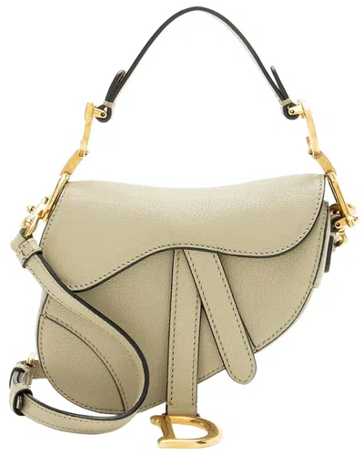 Dior Saddle Bag With Strap In Green