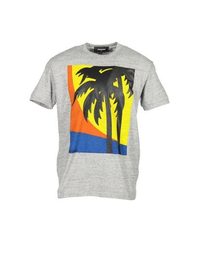 Shop Dsquared2 T-shirts In Grey