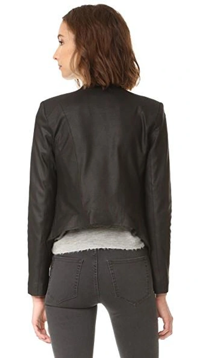 Shop Bb Dakota Siena Soft Leather Jacket In Black