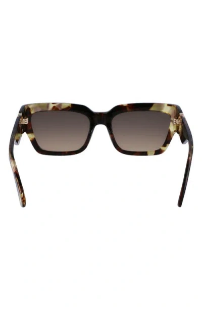 Longchamp 55mm Rectangular Sunglasses In Pink