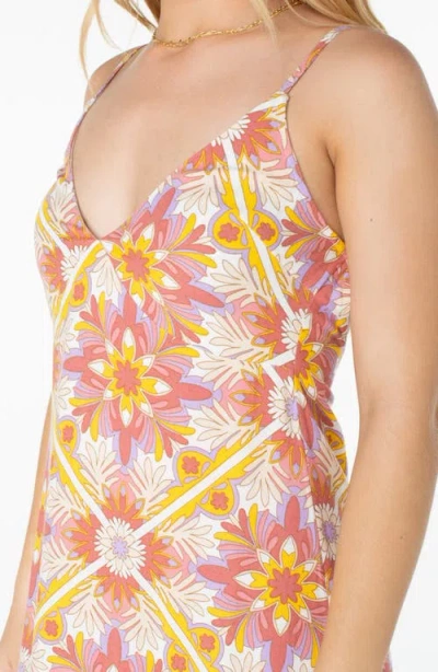 Roxy Lost Paradise Print Sundress In Pink