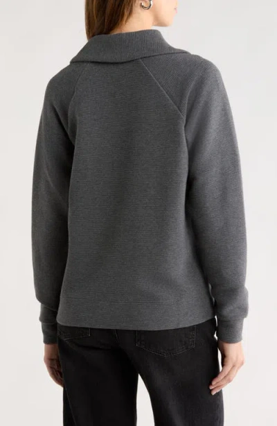 Caslon ® Ottoman Half Zip Pullover In Gray