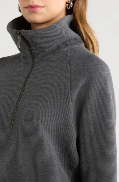 Caslon ® Ottoman Half Zip Pullover In Gray
