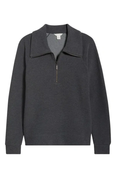 Caslon ® Ottoman Half Zip Pullover In Gray