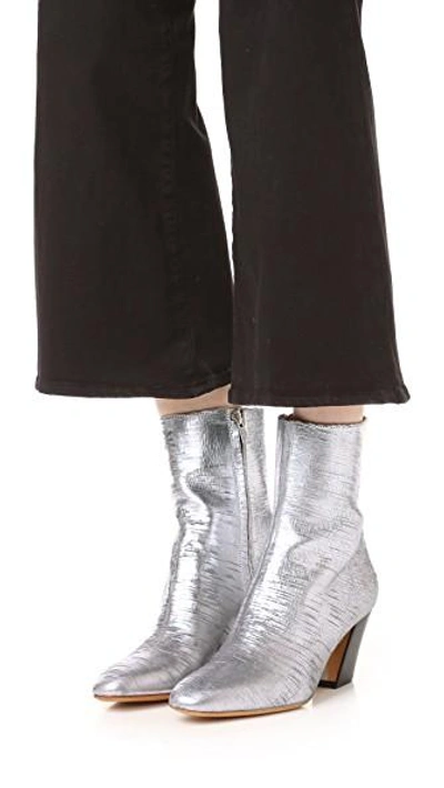 Shop Iro Rosaro Booties In Silver