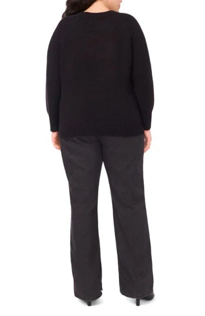 Halogen ® Embroidered Floral Sweater In Black
