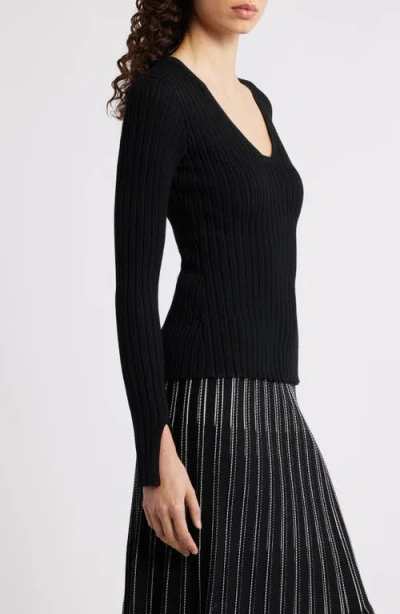 Hugo Boss Knitted Sweater With Two-tone Pattern