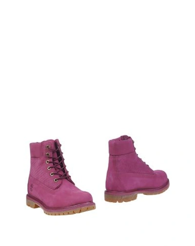 Timberland Ankle Boot In Mauve