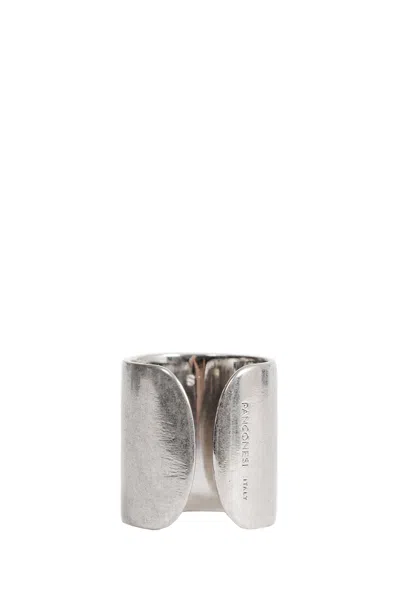 Panconesi Armour Ring In Silver