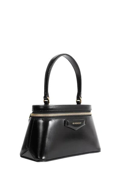 Givenchy Vanity Antigona Leather Handbag With Lettering Logo On The Front In Black