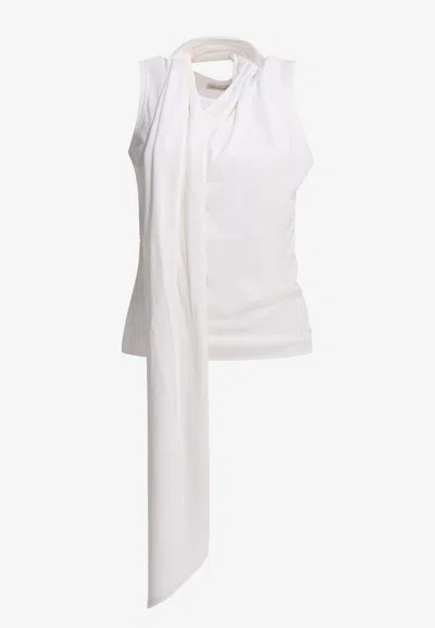 Ami Alexandre Mattiussi Herno Ultralight Nylon Down Jacket With Drawstring Waist In White