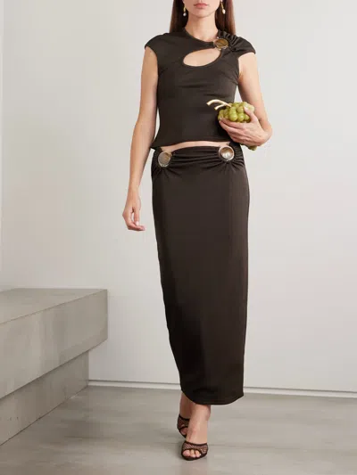 Christopher Esber Hollow T-shirt In Brown