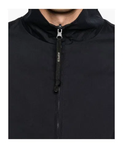 Aspesi Reversible Casual Jacket In Black