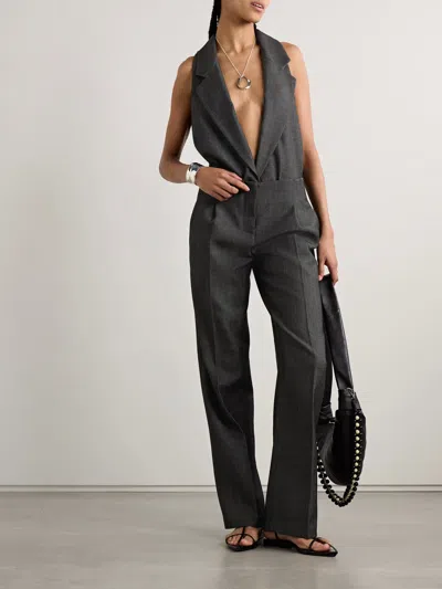 Christopher Esber Facile Collared Jumpsuit In Black