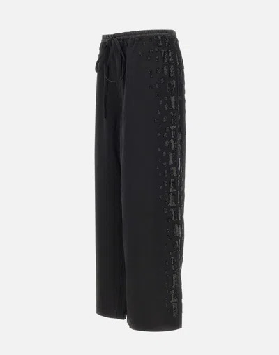 Jacques Wei Drawstring Casual Pants In Black