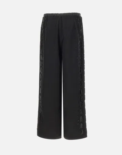 Jacques Wei Drawstring Casual Pants In Black