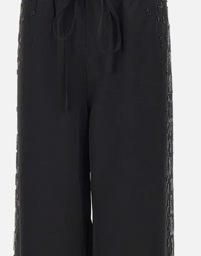 Jacques Wei Drawstring Casual Pants In Black